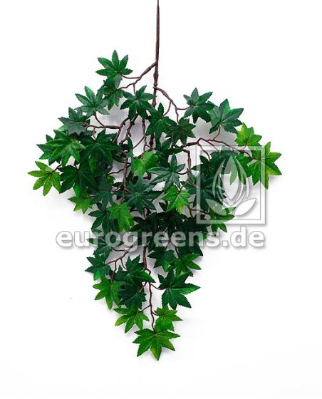 künstlicher Mini Ahorn Bonsai Zweig grün 40cm 1