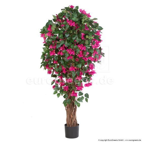 künstliche Bougainvillea Liana 120cm pink Blühender Kunstbaum