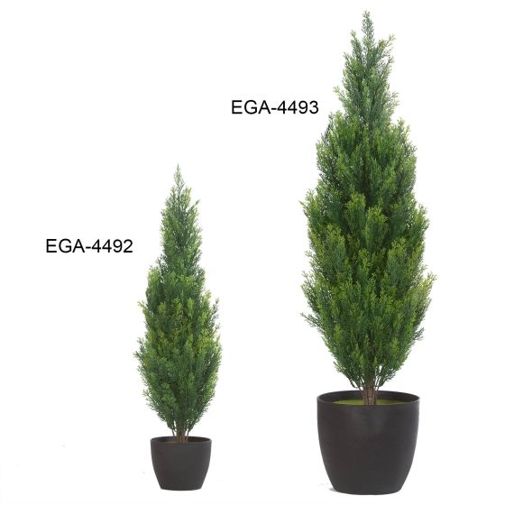 Vergleich künstliche Zypresse Thuja 85cm 65cm