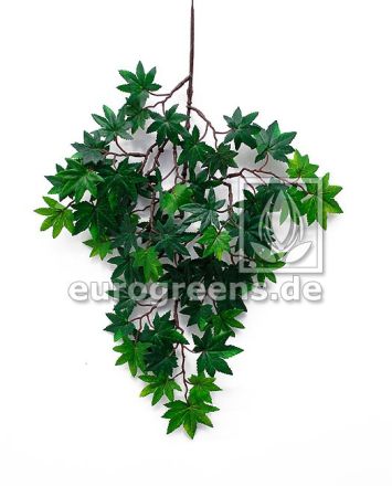 künstlicher Mini Ahorn Bonsai Zweig grün 40cm lang