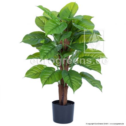 Kunstpflanze Philodendron Smaragd ca. 85cm am Sisalstamm