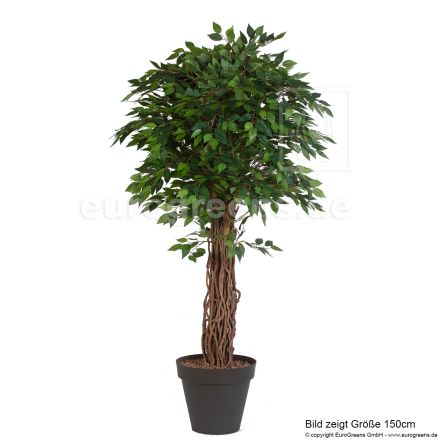 Kunstpflanze Ficus Liane Miniblatt de Luxe, grün 180cm 