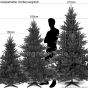 Grössenvergleich künstlicher Weihnachtsbaum Bolton 150 180 210cm 1