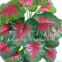künstliche Caladium Pflanze 70 cm Rote Blätter Detail Ega 0036