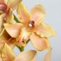 künstliche Orange Blühende Cymbidium Orchidee 50cm Blütendetail Ega W104 2