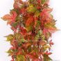 künstliche Weinranke Herbstfarbend ca. 80cm Blattdetail