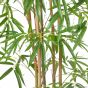 künstlicher Chinesischer Bambus 150cm mit Naturstämmen Blätter