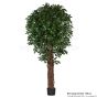 künstlicher Ficus Liane Miniblatt De Luxe grün 150cm Kunstbaum Basistopf