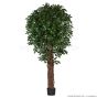 künstlicher Ficus Liane Miniblatt De Luxe grün 180cm Kunstbaum Basistopf