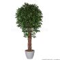 künstlicher Ficus Liane Miniblatt De Luxe grün 180cm Kunstbaum Übertopf