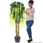 Kunstbaum künstliche Blühende Wisteria Liane Sonnengelb 180cm Mensch Vergleich