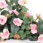 Kunstpflanze Rosenranke rosa/pink ca.70cm (mit Einsteckstab/ ungetopft)