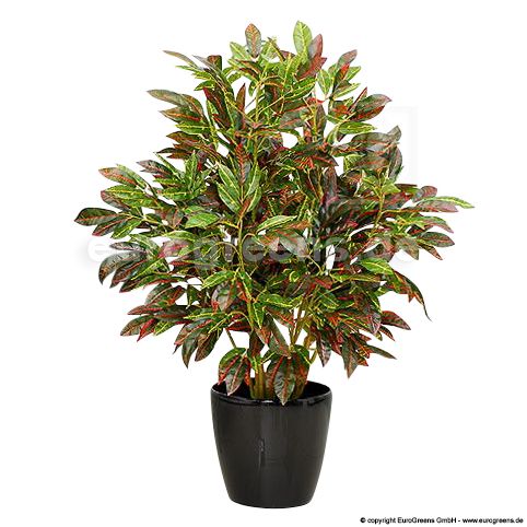 Kunstpflanze künstlicher Crotonbusch 100 110cm