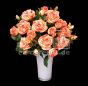 künstlicher Rosen-Strauß apricot 50cm hoch (mit Einsteckstab/ ohne Vase)