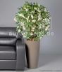 künstliche Bougainvillea 120 130cm weiße Blüten Kunstpflanze Deko